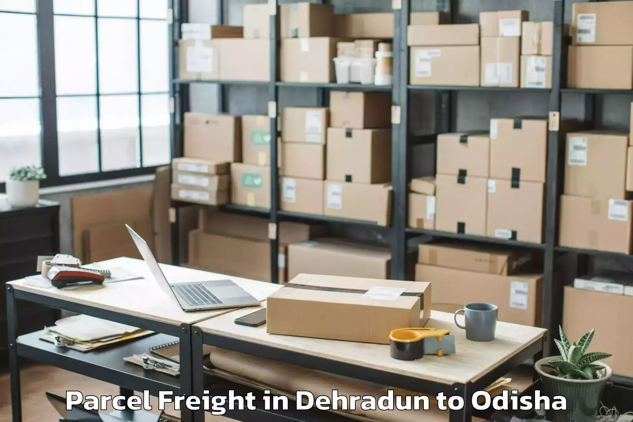 Book Dehradun to Biramitrapur Parcel Freight Online